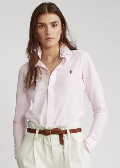 Camisa Oxford Polo Ralph Lauren Mujer Rosas Rayas - Striped Knit - MIHUE3570